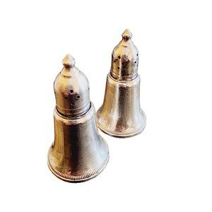 Vintage Signed Duchin Creation Sterling Over Glass-Salt Pepper Shakers (A1760)